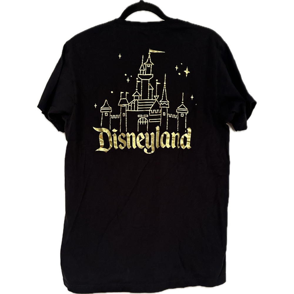 Disneyland T-Shirt Black & Gold Unisex Size Medium